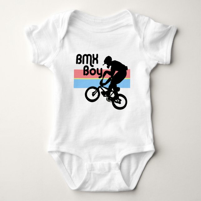 BMX Boy / BMX Girl Baby Bodysuit (Front)