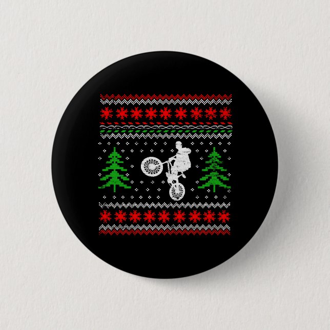 BMX Christmas Button (Front)
