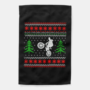 BMX Christmas Garden Flag