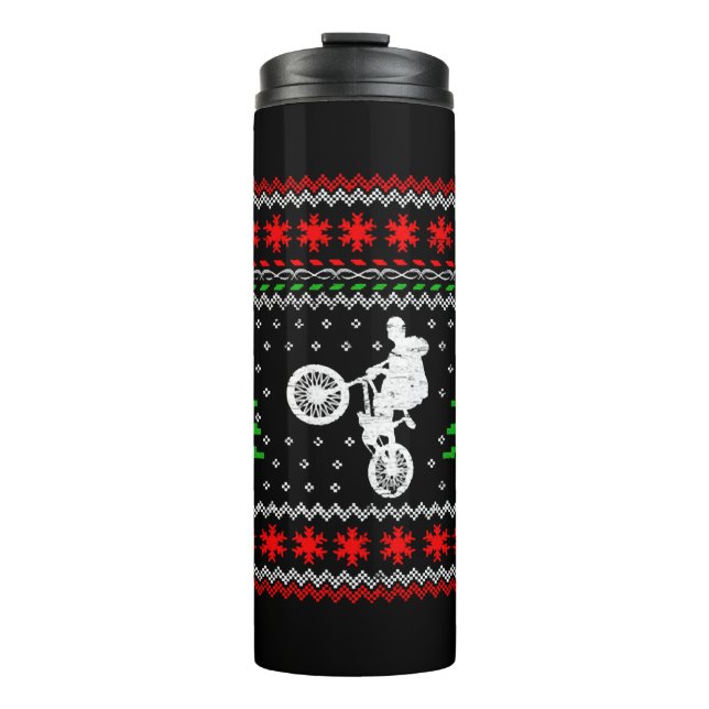 BMX Christmas Thermal Tumbler (Front)