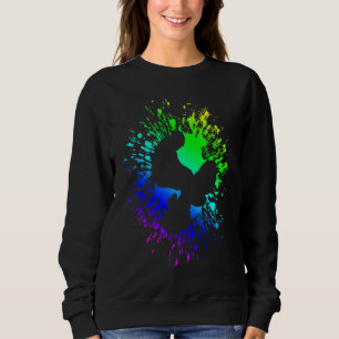 BMX color bicycle fans bike biker BMX bicyclist 2 Sweatshirt
