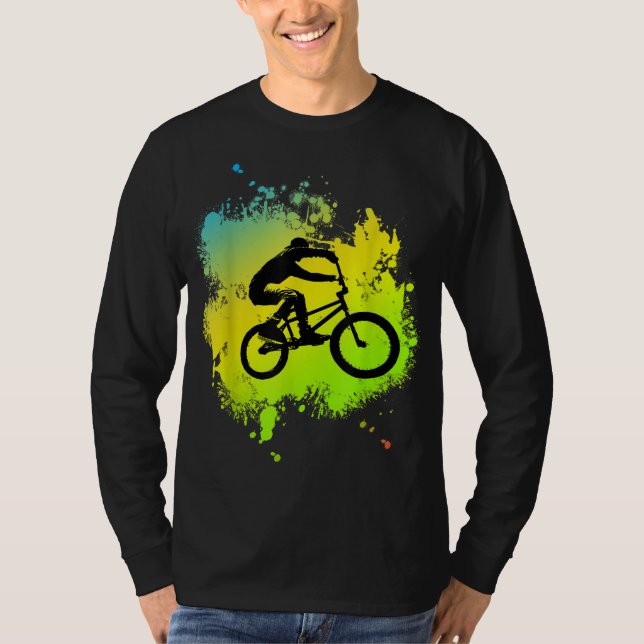 Bmx colouring Bike with nice Wheel stunts Pedals & T-Shirt (Front)
