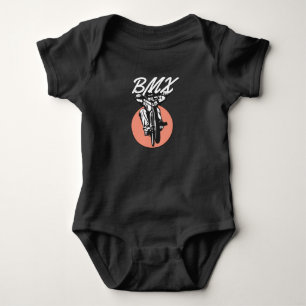BMX Cool Biker Retro Style Baby Bodysuit