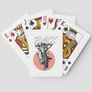 BMX Cool Biker Retro Style Poker Cards
