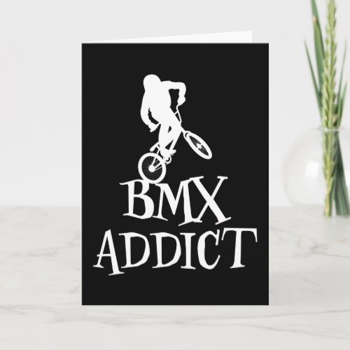 Bmx Cycling Funny Saying Bike Slogan Biker Gift Card