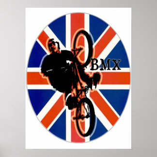 BMX England style 2, Copyright Karen J Williams Poster
