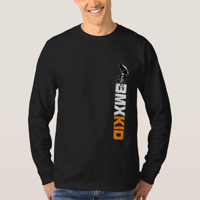 Bmx  For Kids Of All Ages Distressed Cycling Bmx T-Shirt (Front)