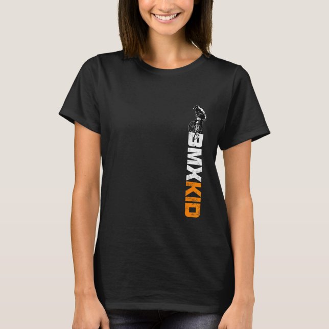 Bmx  For Kids Of All Ages Distressed Cycling Bmx T-Shirt (Front)