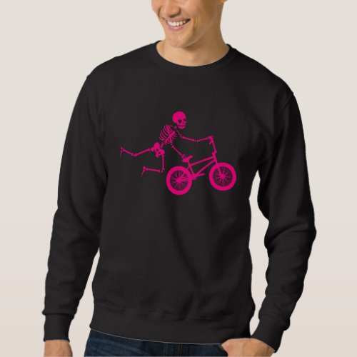 BMX For Men Women Kids Cool Skeleton Biker Fan Sweatshirt