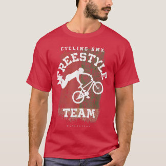 BMX Freestyle Bike Madagascar Flag Biking Cycling T-Shirt