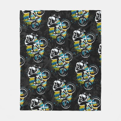 Bmx Freestyle _ Comfy Bmx Fleece Blanket