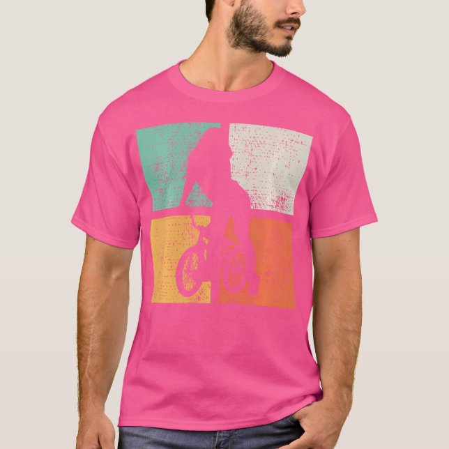 Bmx Girl Bike Riding Cyclist Biker T-Shirt (Front)