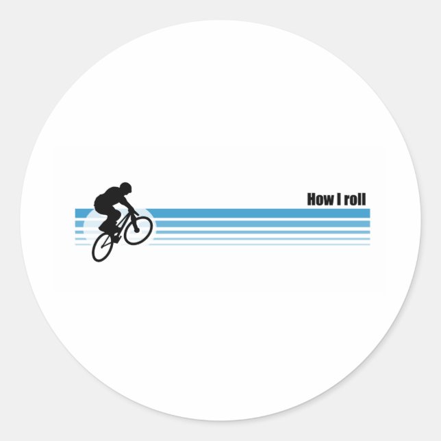 BMX - How I roll Classic Round Sticker (Front)