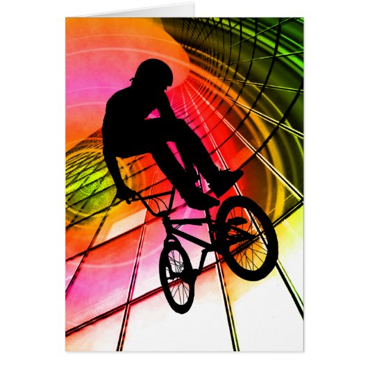 BMX in Lines & Circles Cards (Front)