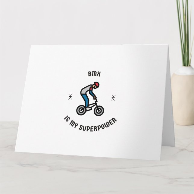 BMX is my superpower Card (Front)