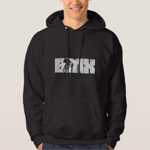 BMX Letters Bike Stunt Flatland Cycling Biking Bic Hoodie
