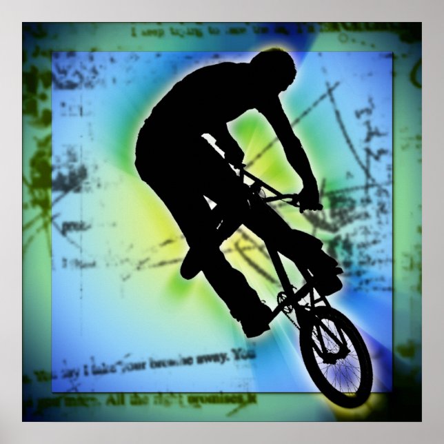 BMX Mountain Biking Poster (Front)