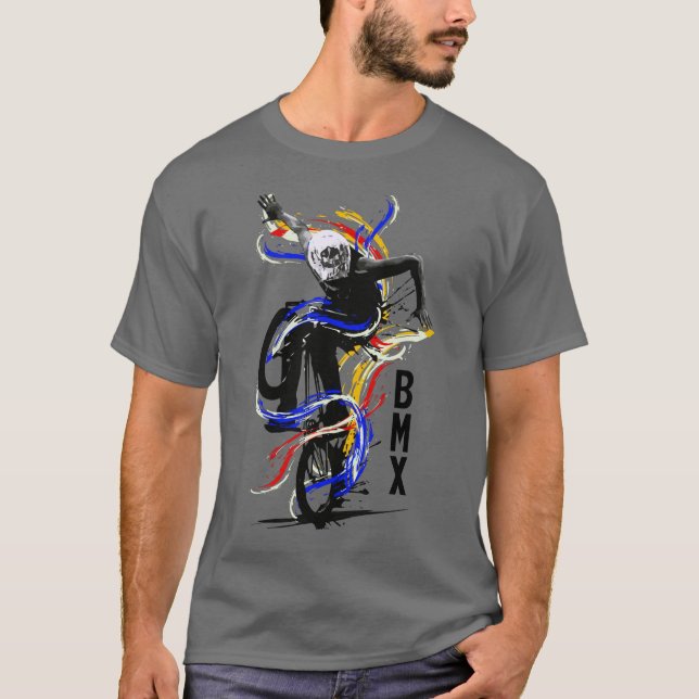 Bmx Old School Bike Flatland T-Shirt (Front)