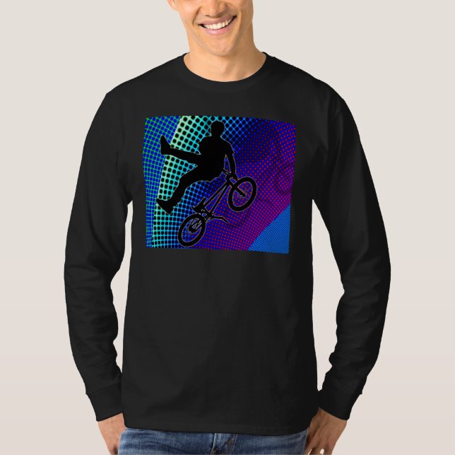 BMX on Fractal Movie Marquee T-Shirt (Front)
