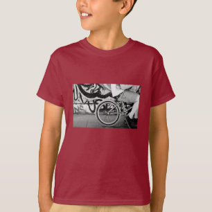 BMX park graffiti black & white photograph graphic T-Shirt