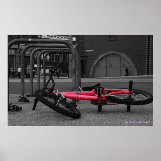 bmx poster b&w
