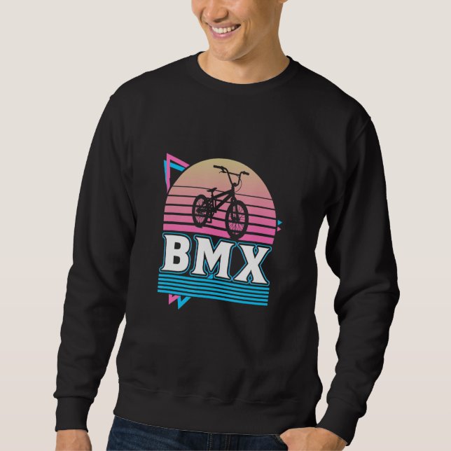 BMX Racing Cyclocross Race Cycling  Cool Bike Girl Sweatshirt (Front)
