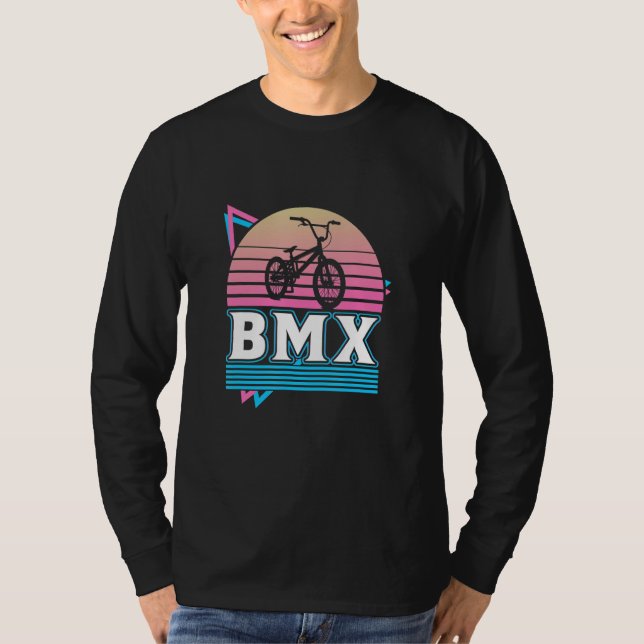 BMX Racing Cyclocross Race Cycling  Cool Bike Girl T-Shirt (Front)