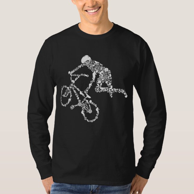 BMX Rider - Bike Bicycle Stunt Racing T-Shirt (Front)