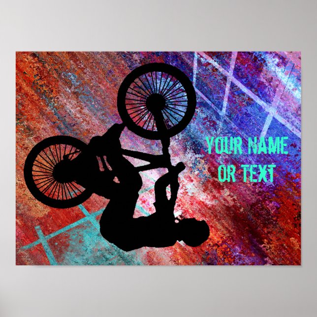 BMX Rusty Grunge Customize Poster (Front)