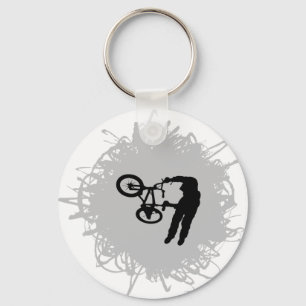 BMX Scribble Style Keychain