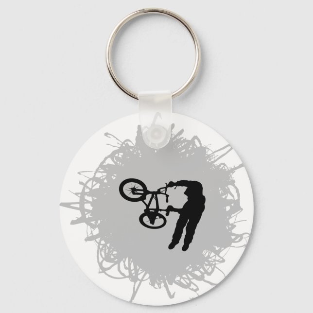 BMX Scribble Style Keychain (Front)