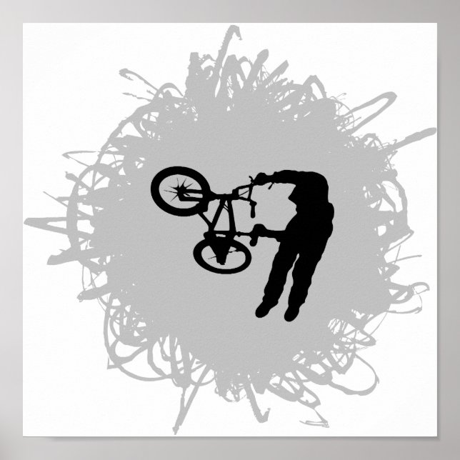 BMX Scribble Style Poster (Front)