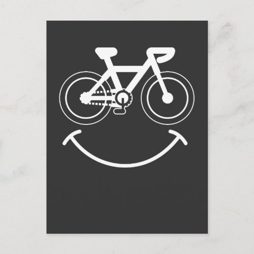 BMX Smiling Face Gift _ Cycle Bike Fun Postcard