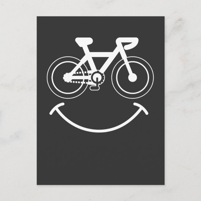 BMX Smiling Face Gift - Cycle Bike Fun Postcard (Front)