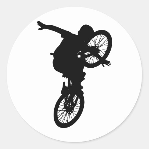 BMX Sports Dirt Bike Team Freestyle Destiny Classic Round Sticker