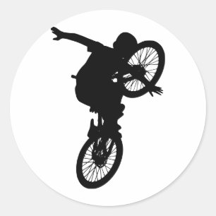 BMX Sports Dirt Bike Team Freestyle Destiny Classic Round Sticker