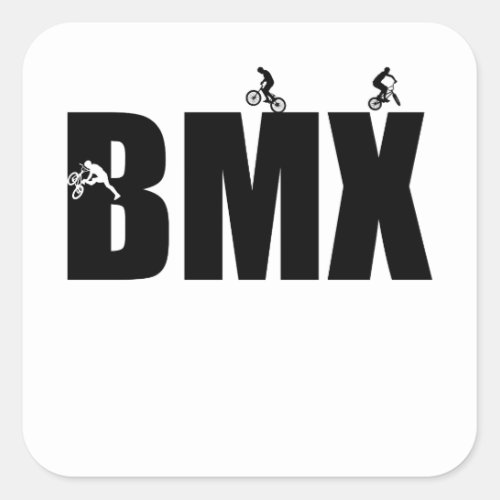 Bmx Square Sticker