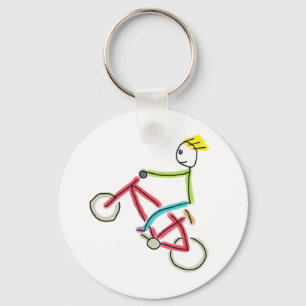 BMX Stickman Keychain