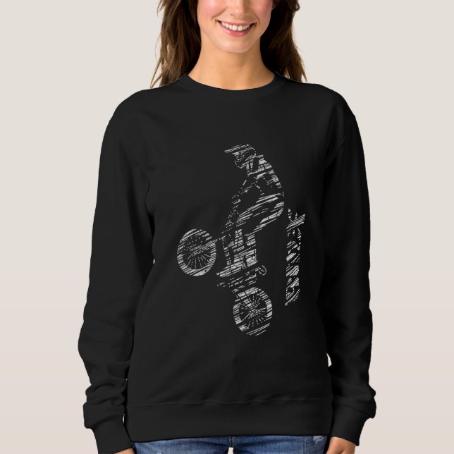 BMX Stunt Driver Bicycle Fans Bike Freestyle 1 Sweatshirt (Front)
