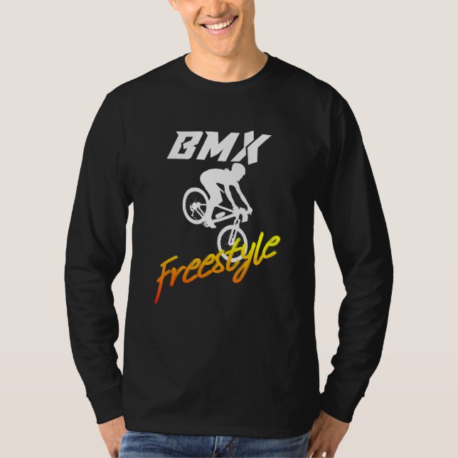 Bmx Stunts Bike Bicycle Bike Motocross 12 T-Shirt (Front)