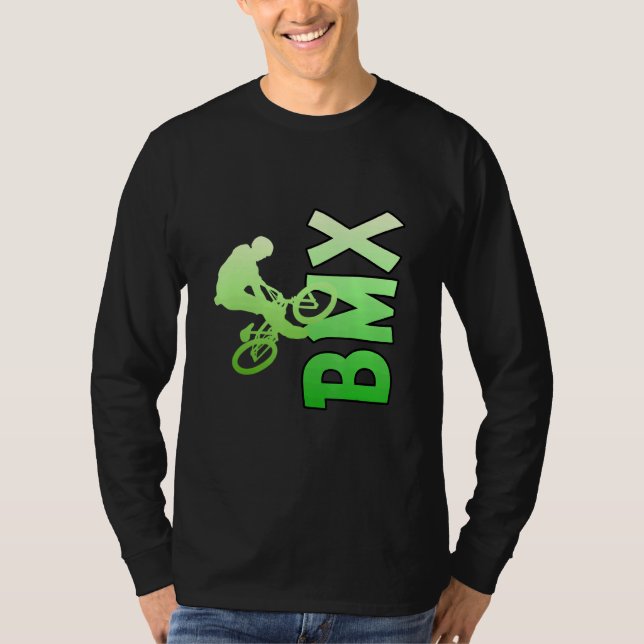 Bmx Stunts Bike Bicycle Bike Motocross T-Shirt (Front)