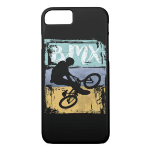 BMX Tee - Vintage Retro BMX Bike Rider iPhone 8/7 Case