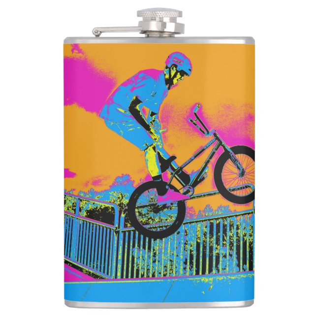 BMX Trickster - BMX Trick Bike   Flask (Front)