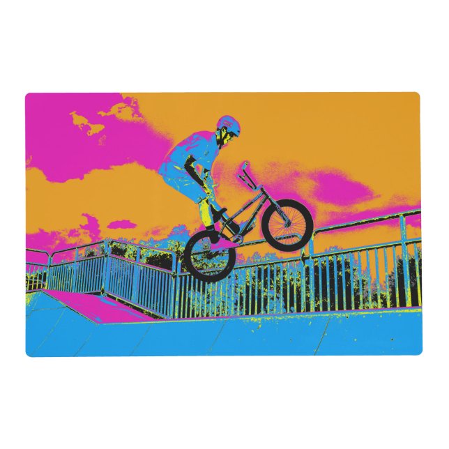 BMX Trickster - BMX Trick Bike Placemat (Front)