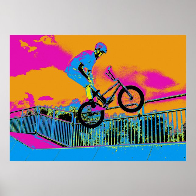 BMX Trickster - BMX Trick Bike Poster (Front)