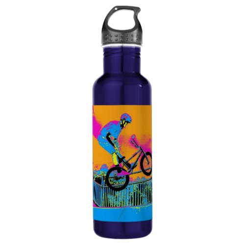 BMX Trickster _ BMX Trick Bike  Stainless Steel Water Bottle