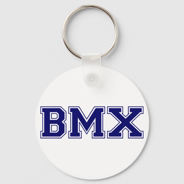 BMX University Style Keychain (Front)