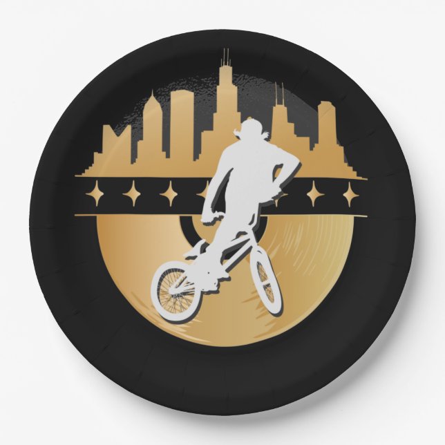 BMX, Urban & Lifestyle Paper Plates (Front)