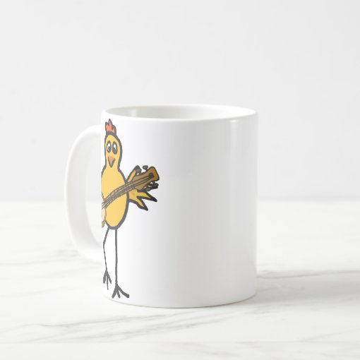 BN Chicken Playing the Banjo Mug Zazzle