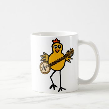 Bn- Chicken Playing The Banjo Mug by inspirationrocks at Zazzle